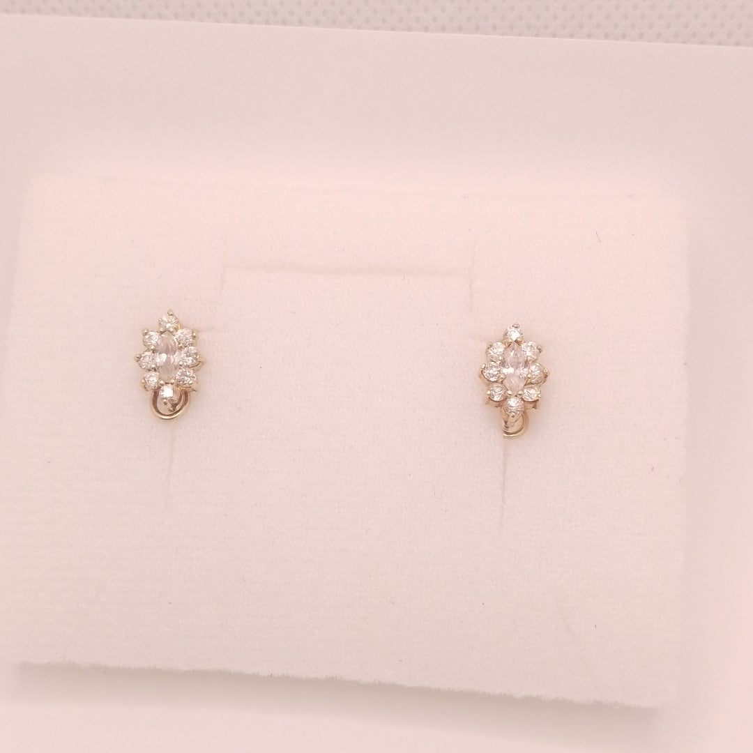 ARETES PAR ORO 8 K 2.9 GRMS (SEMINUEVO)