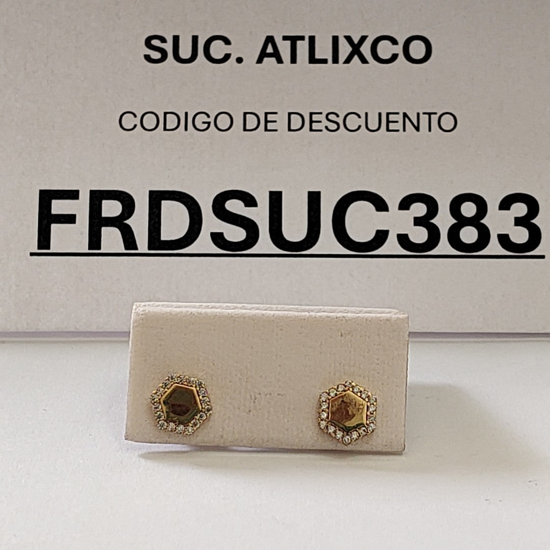 BROQUELES ORO 14K 1.2 (NUEVO)
