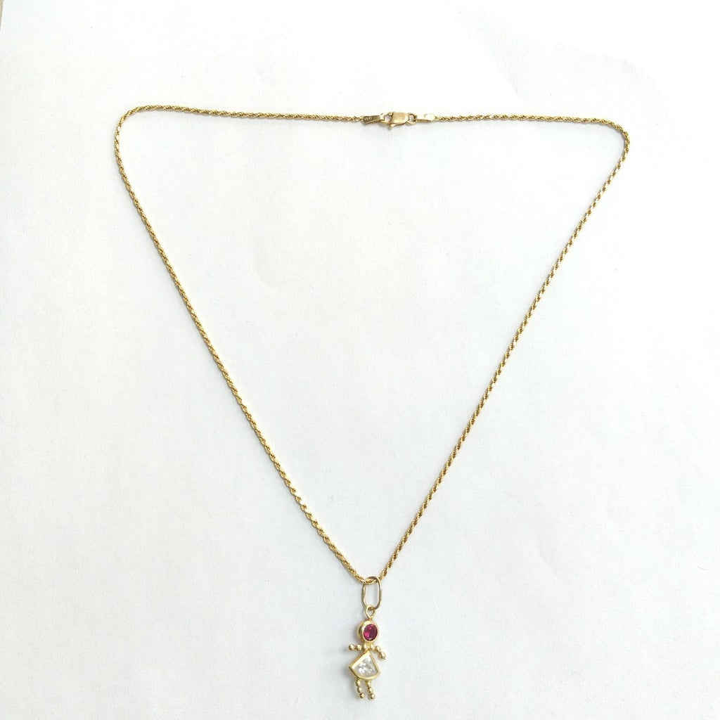 CADENA, DIJE ORO 14 K 4.7 GRMS (SEMINUEVO)