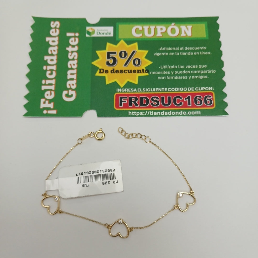 PULSERAS DAMA ORO 14K 1.5 (NUEVO)
