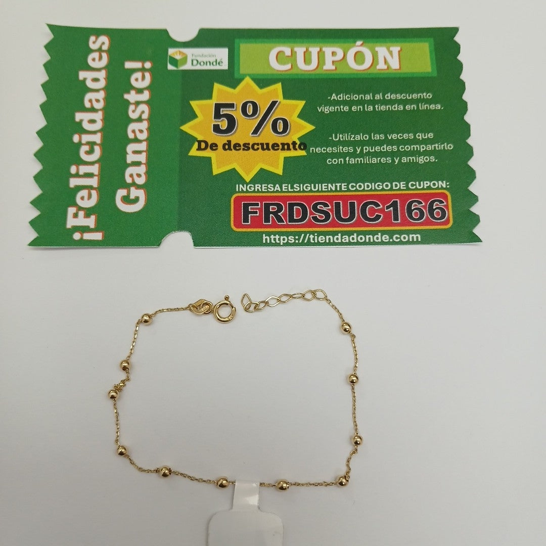 PULSERAS DAMA ORO 14K 1.1 (NUEVO)