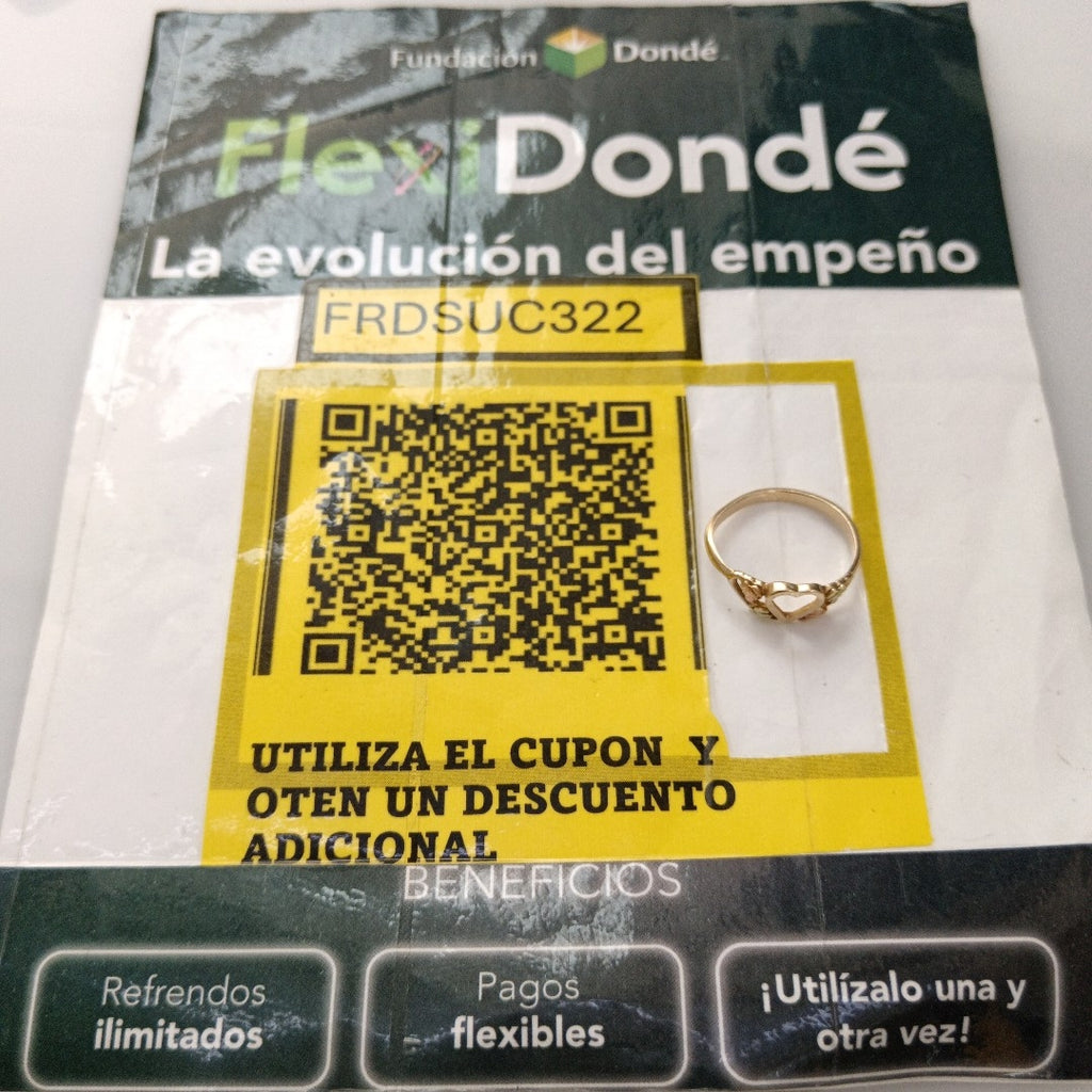 ANILLO ORO 10 K 1.7 GRMS (SEMINUEVO)