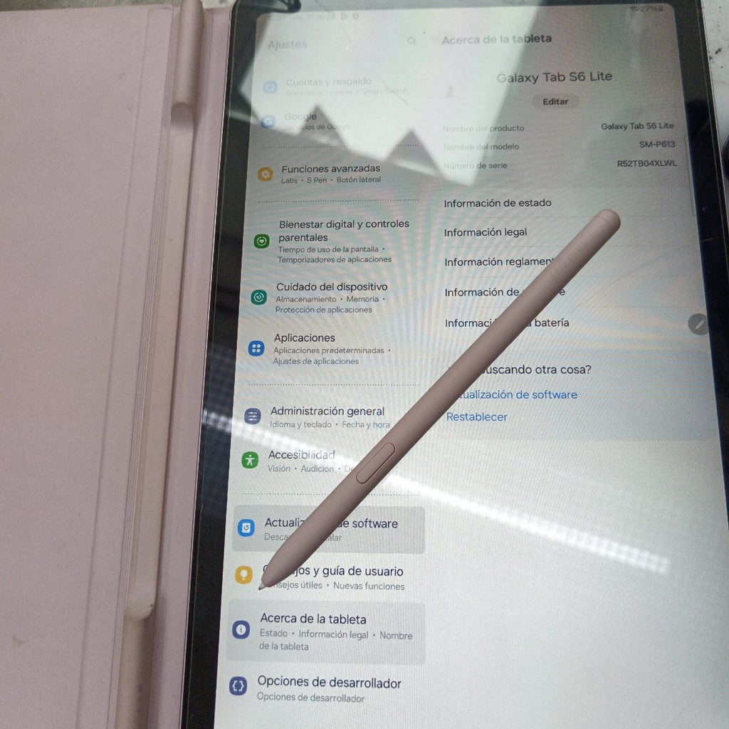 TABLETA SAMSUNG GALAXY TAB S6 LITE SM-P613 64 GB 4 GB RAM (SEMINUEVO)