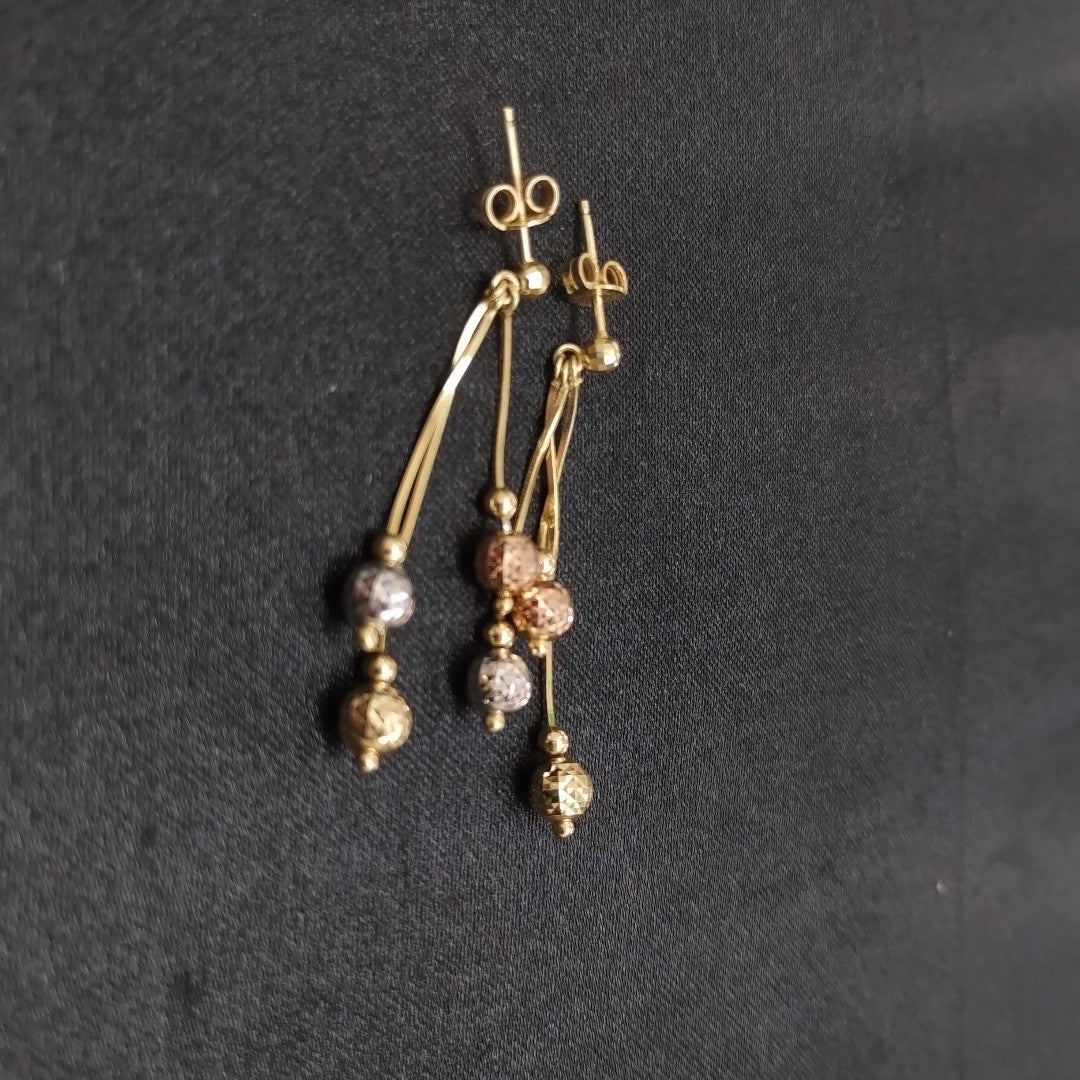 ARETES PAR ORO 14 K 2.7 GRMS (SEMINUEVO)
