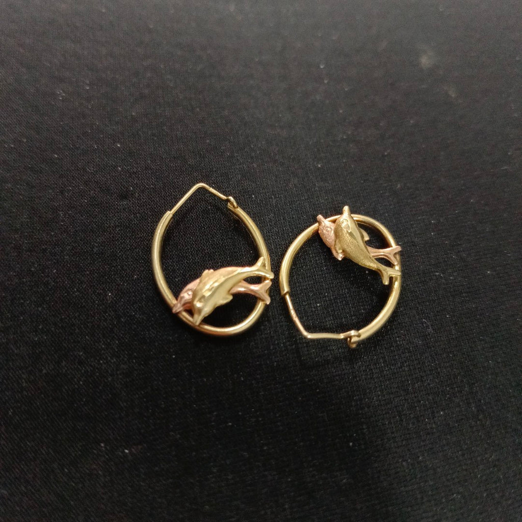 ARRACADAS PAR ORO 14 K 1.7 GRMS (SEMINUEVO)