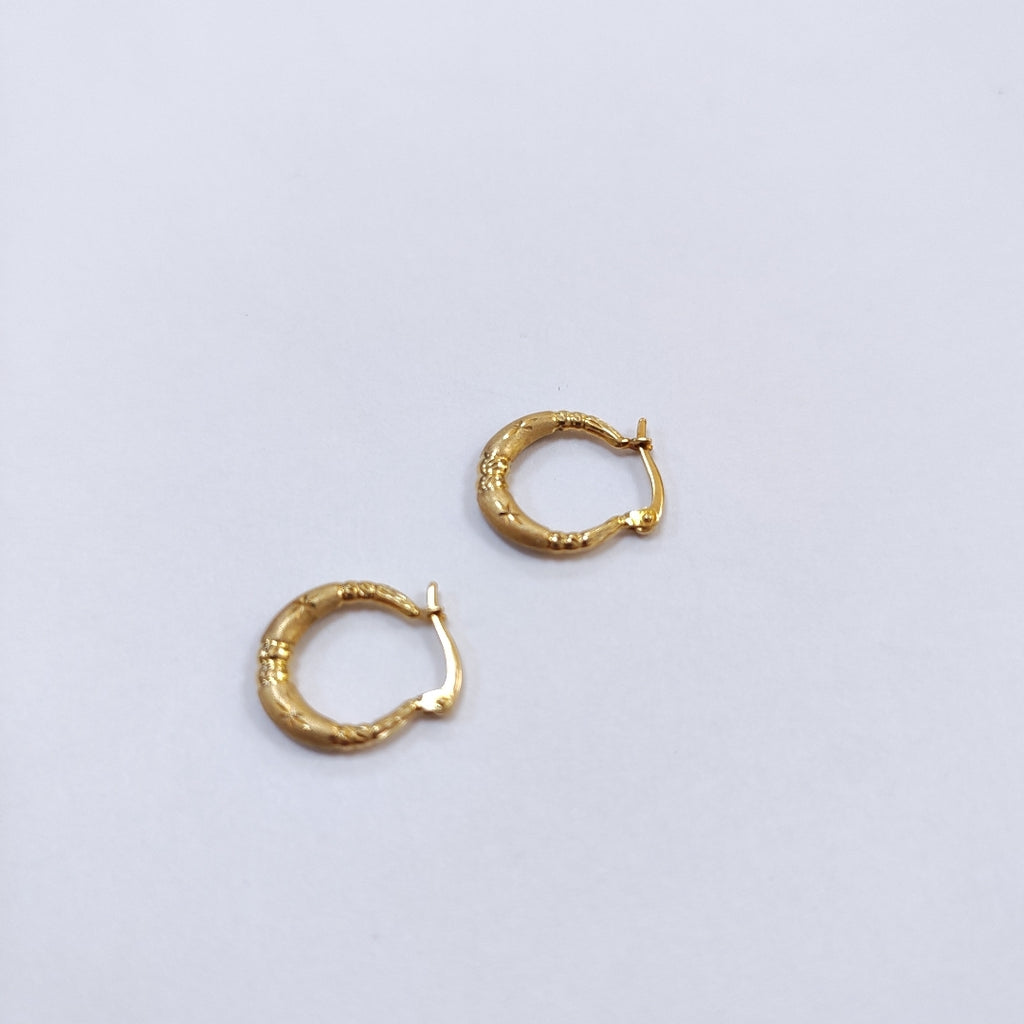 ARRACADAS PAR ORO 14 K 1.2 GRMS (SEMINUEVO)