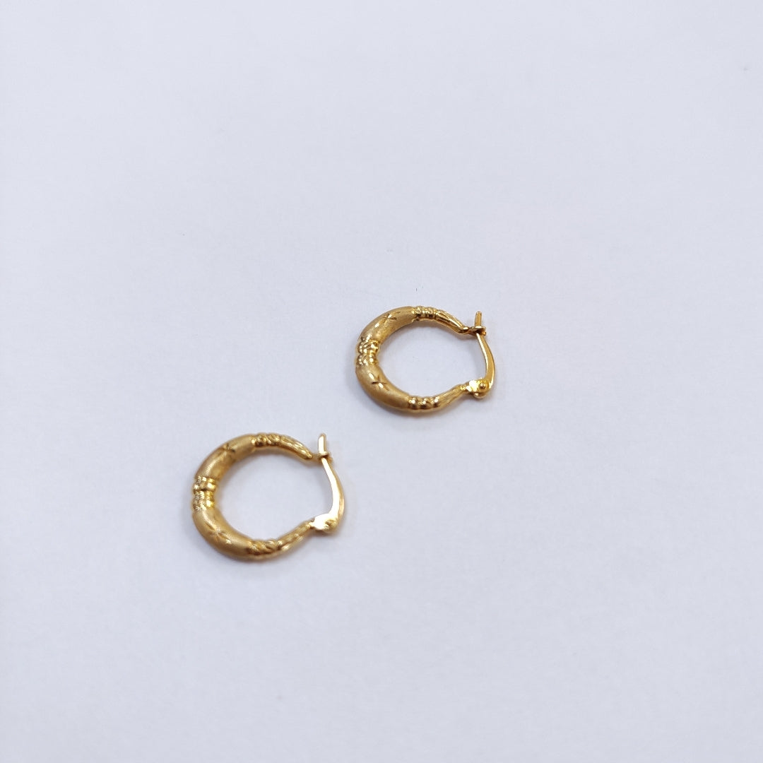 ARRACADAS PAR ORO 14 K 1.2 GRMS (SEMINUEVO)