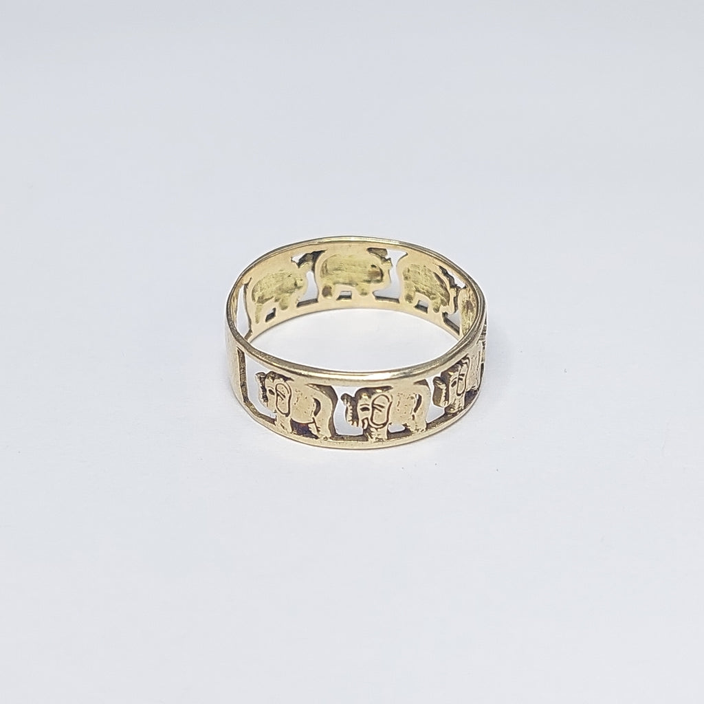 ARGOLLA DE LA SUERTE ORO 14 K 2,60 GRMS (SEMINUEVO)