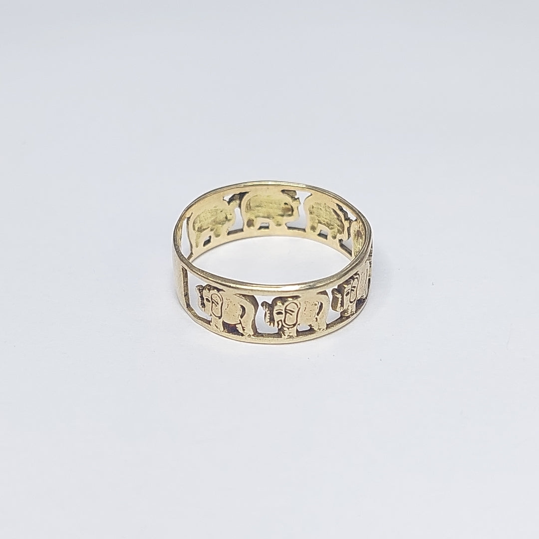 ARGOLLA DE LA SUERTE ORO 14 K 2,60 GRMS (SEMINUEVO)