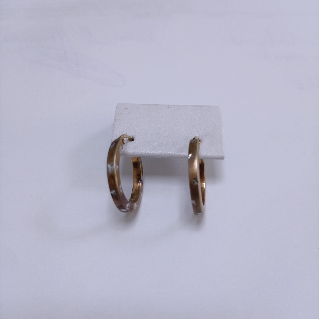 ARRACADAS PAR ORO COMBINADO 10 K 1,70 GRMS (SEMINUEVO)