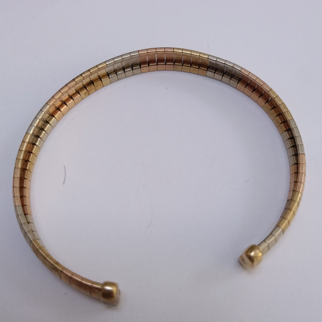 BRAZALETE ORO COMBINADO 14 K 12.6 GRMS (SEMINUEVO)