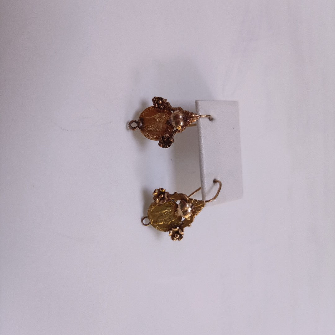 ARETES PAR ORO 10 K 2.2 GRMS (SEMINUEVO)