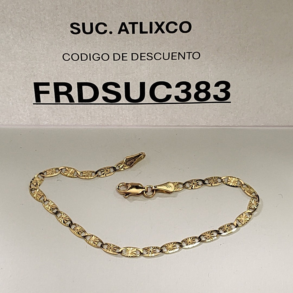 PULSERAS GUCHI ORO 14K 18 CM 2.9 GR (NUEVO)