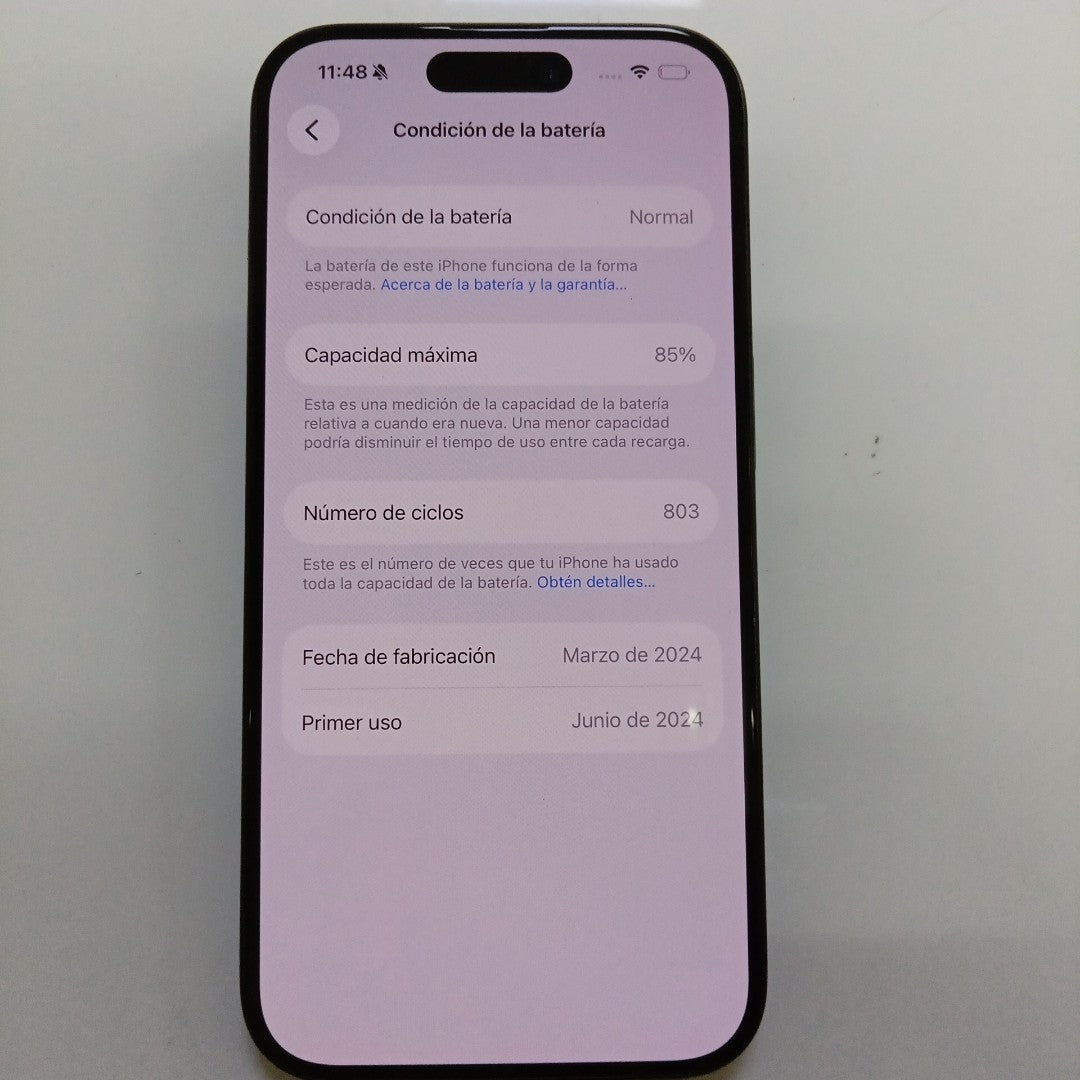 CELULAR APPLE IPHONE 15 PRO A3101 256 GB 8 GB RAM (SEMINUEVO)