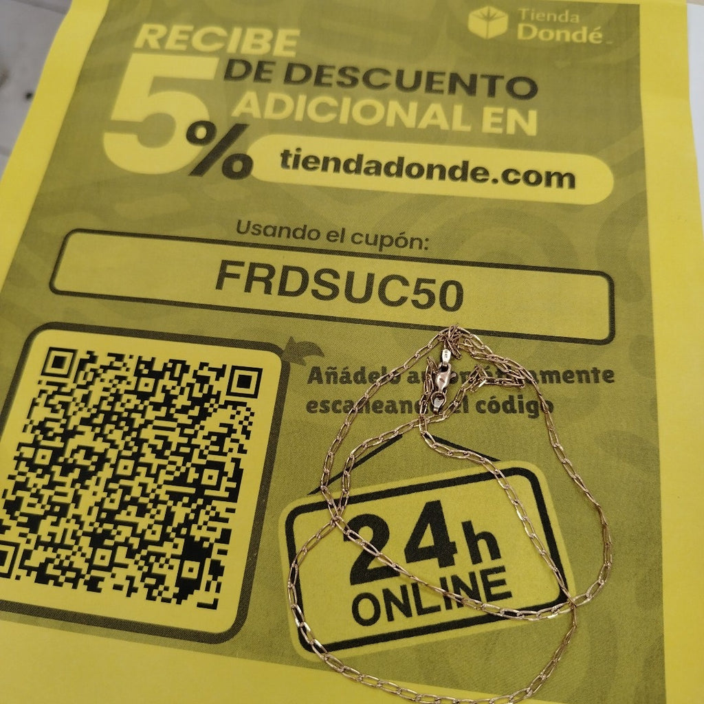 CADENA ORO 14 K 4.7 GRMS (SEMINUEVO)