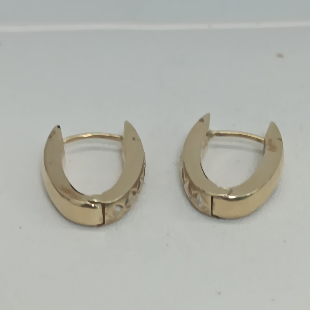 ARETES PAR ORO 14 K 2.3 GRMS (SEMINUEVO)