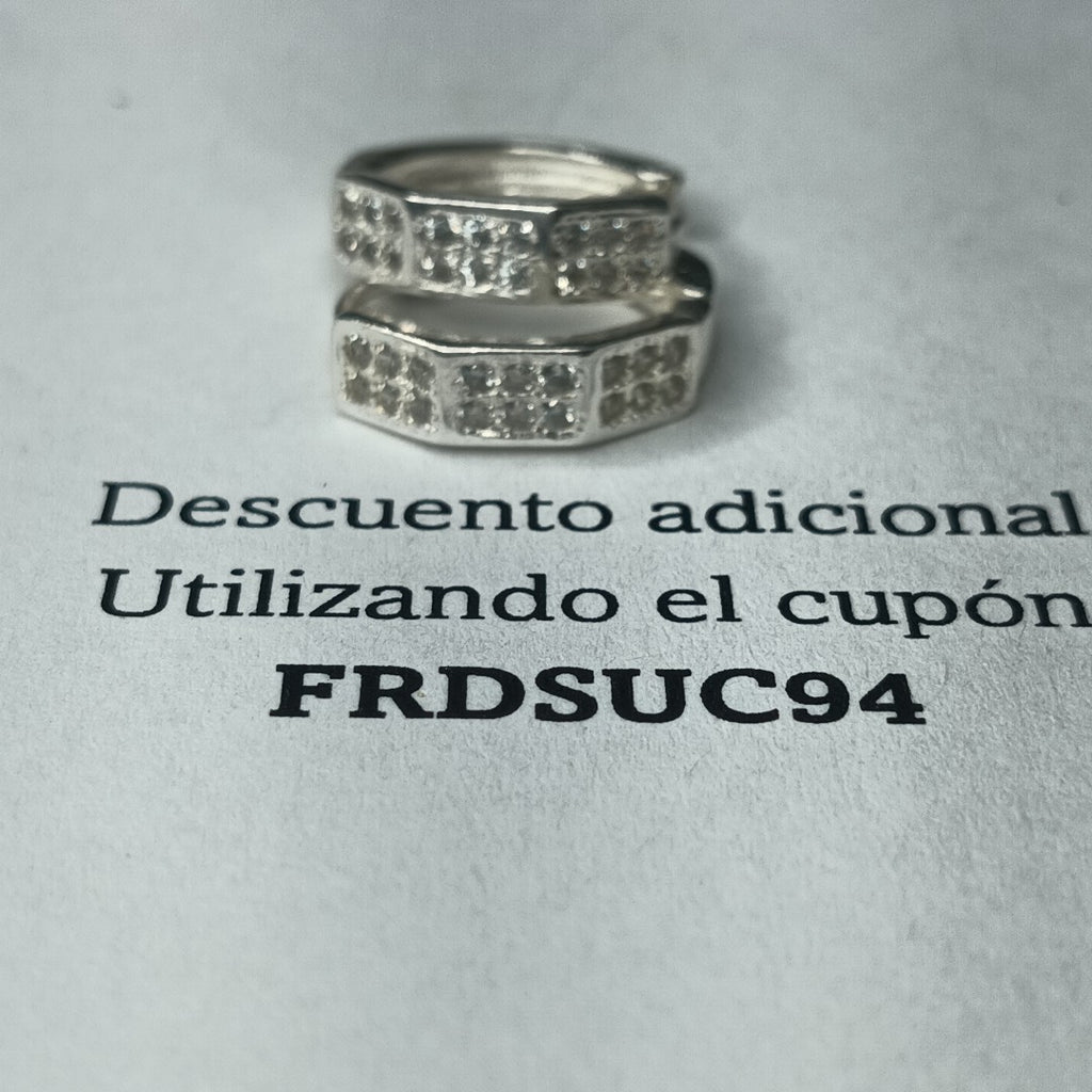 ARRACADAS C/CIRCONIAS PLATA .925 2.5 GR (NUEVO)