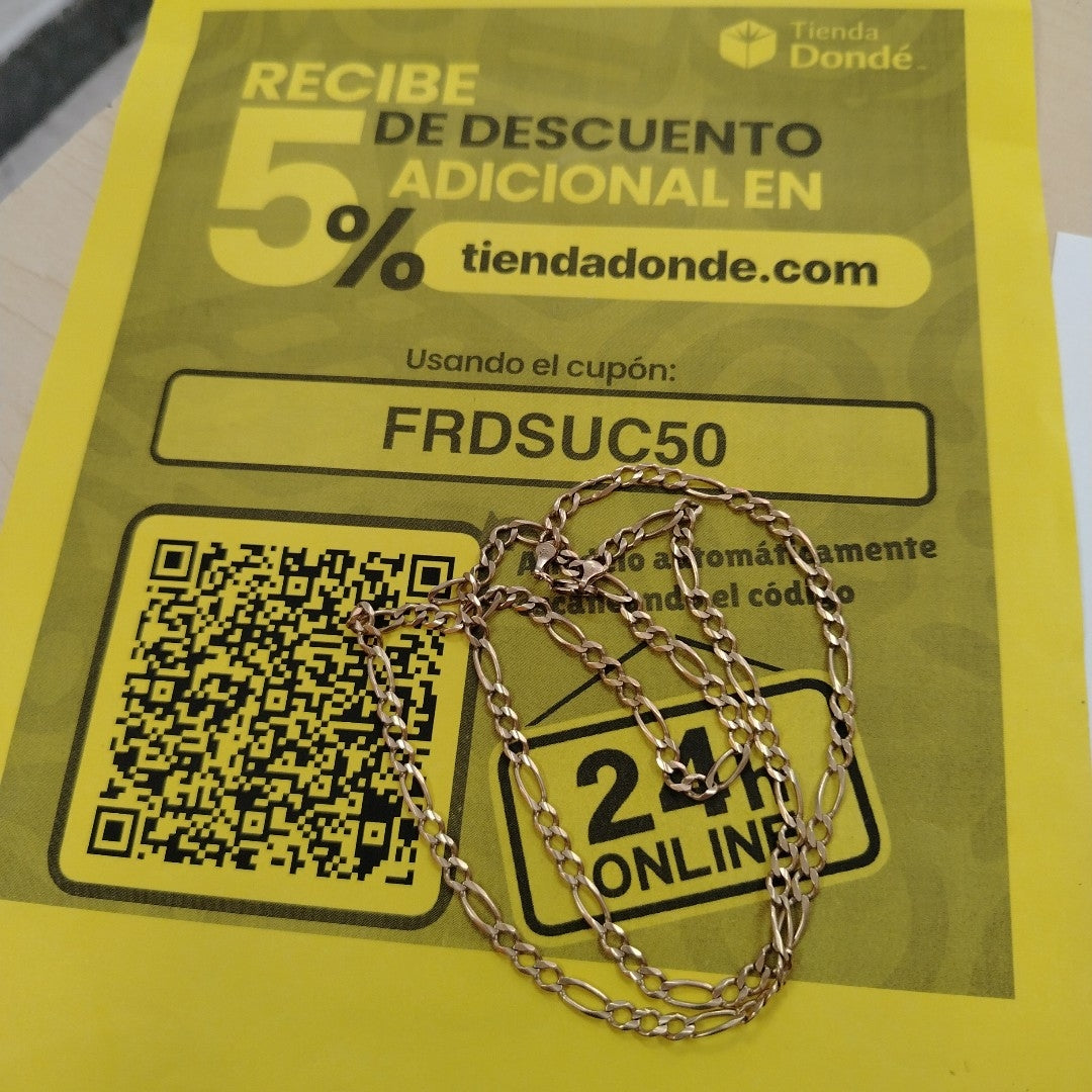 CADENA ORO 14 K 22.4 GRMS (SEMINUEVO)
