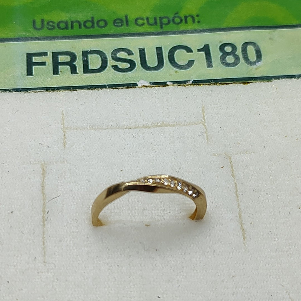 ANILLOS C/CIRCONIA ORO 10K TALLA 9 1.8 GR (NUEVO)
