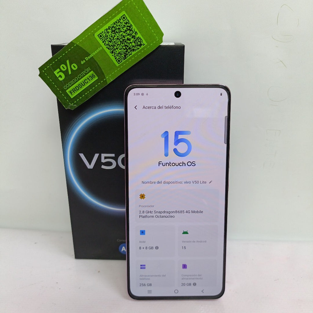 CELULAR VIVO V50 LITE V2441 (2025) 256 GB 8 GB RAM (SEMINUEVO)