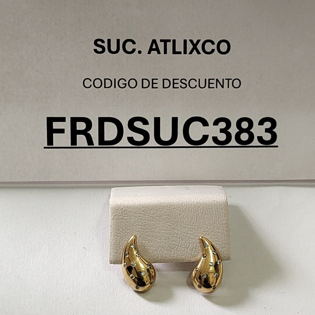 BROQUELES ORO 14K 2.1 (NUEVO)