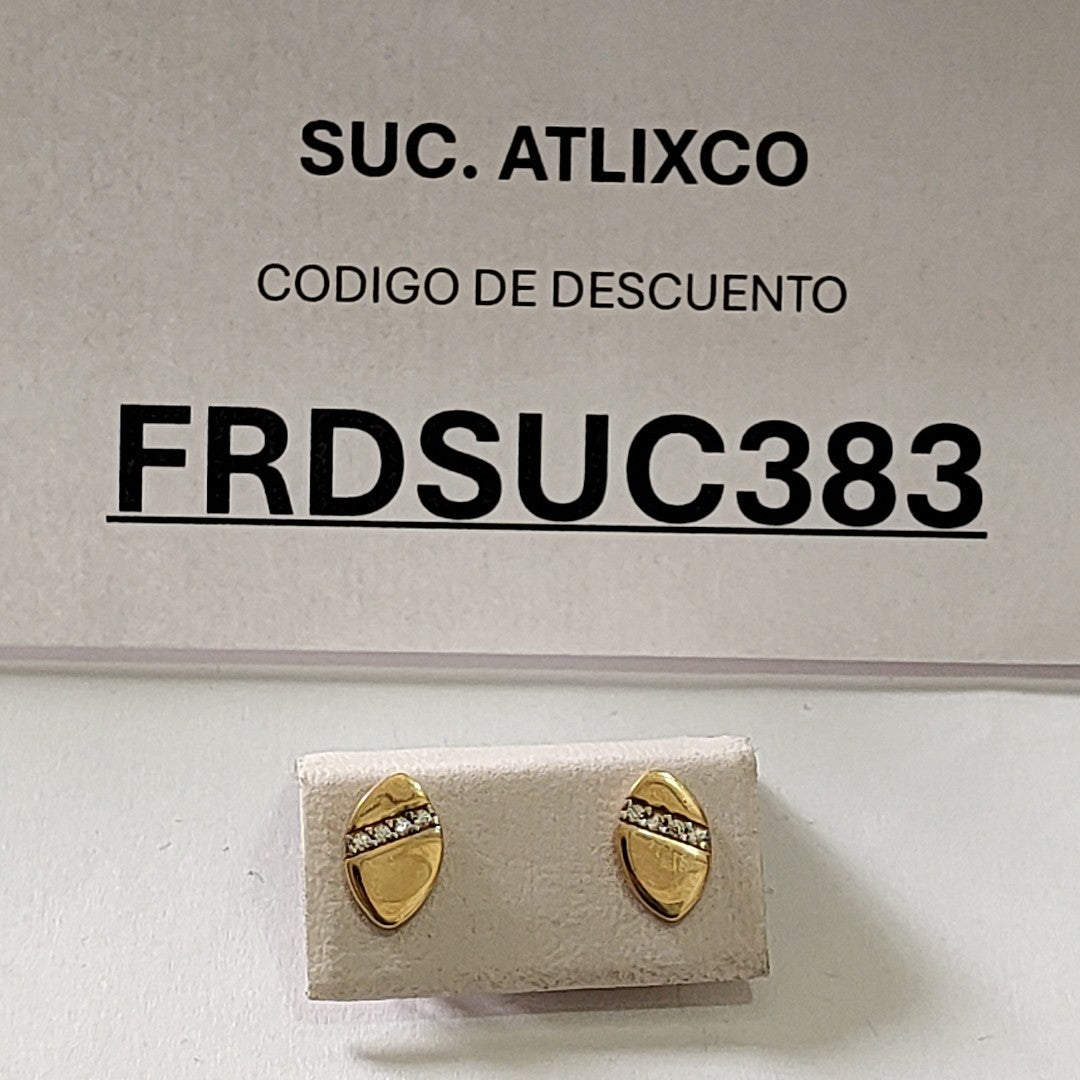 BROQUELES ORO 14K 1.3 (NUEVO)