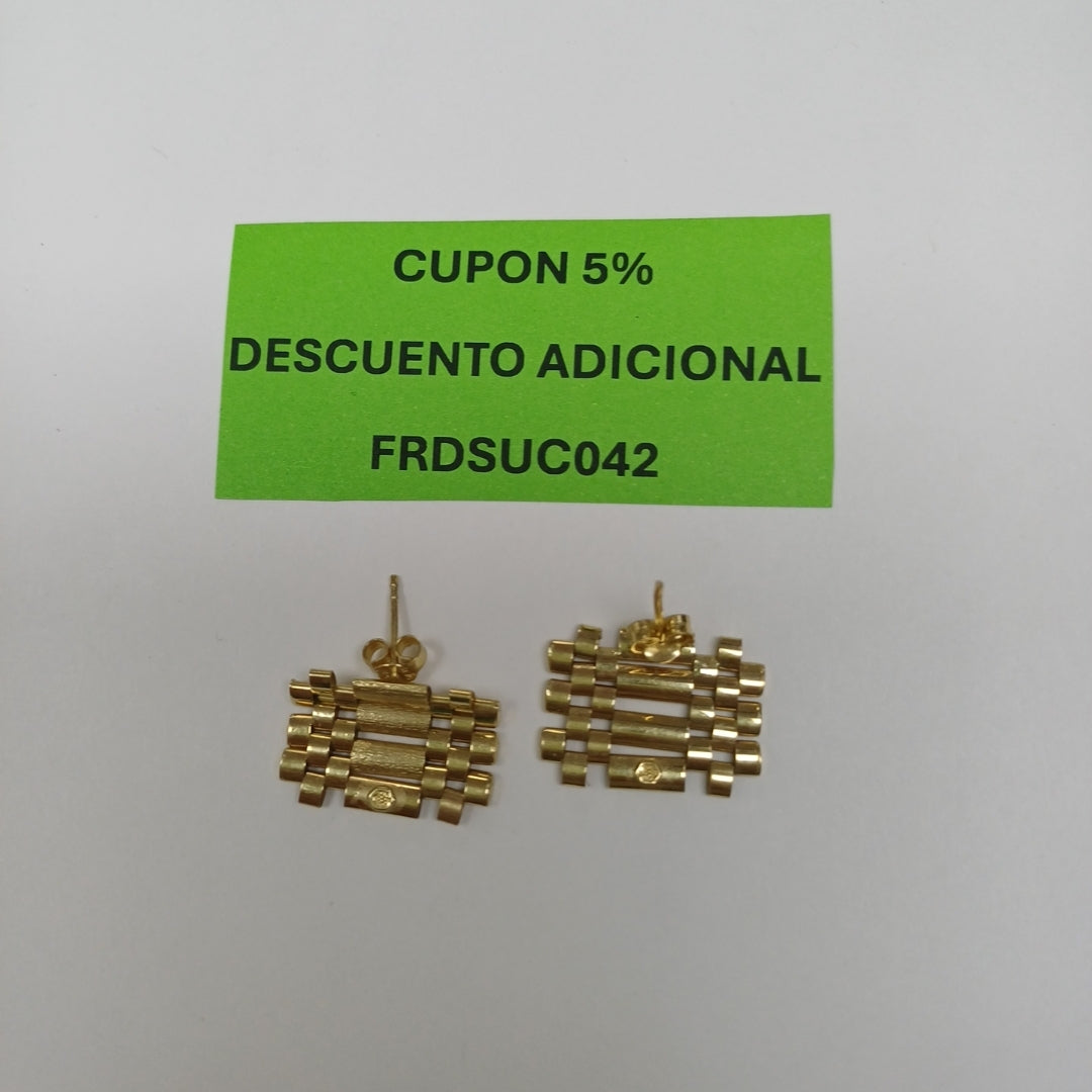 ARETES PAR ORO 10 K 3.2 GRMS (SEMINUEVO)