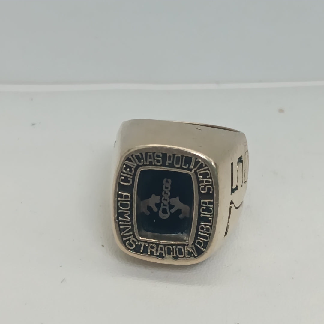 ANILLO DE GRADUACIÓN ORO 8 K 18.4 GRMS (SEMINUEVO)