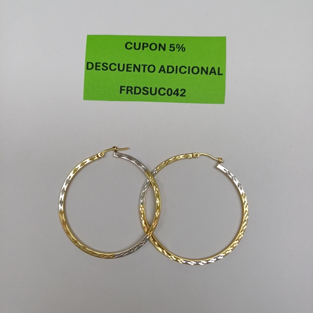 ARRACADAS PAR ORO 14 K 3.3 GRMS (SEMINUEVO)