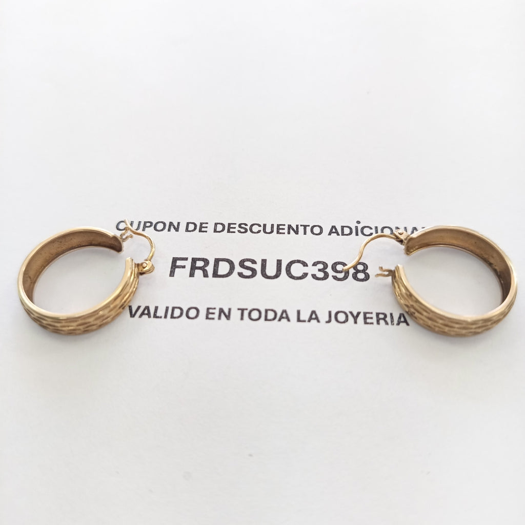 ARRACADAS PAR ORO 8 K 2.8 GRMS (SEMINUEVO)