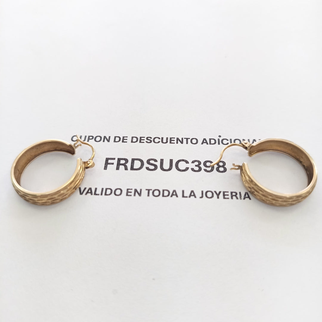 ARRACADAS PAR ORO 8 K 2.8 GRMS (SEMINUEVO)
