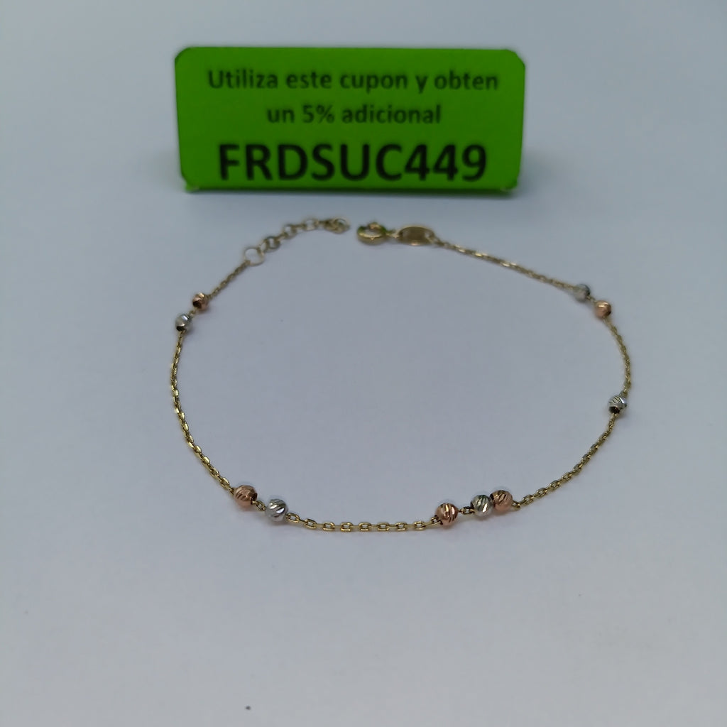 PULSERA ORO,ORO COMBINADO 14 K 1,10 GRMS (SEMINUEVO)