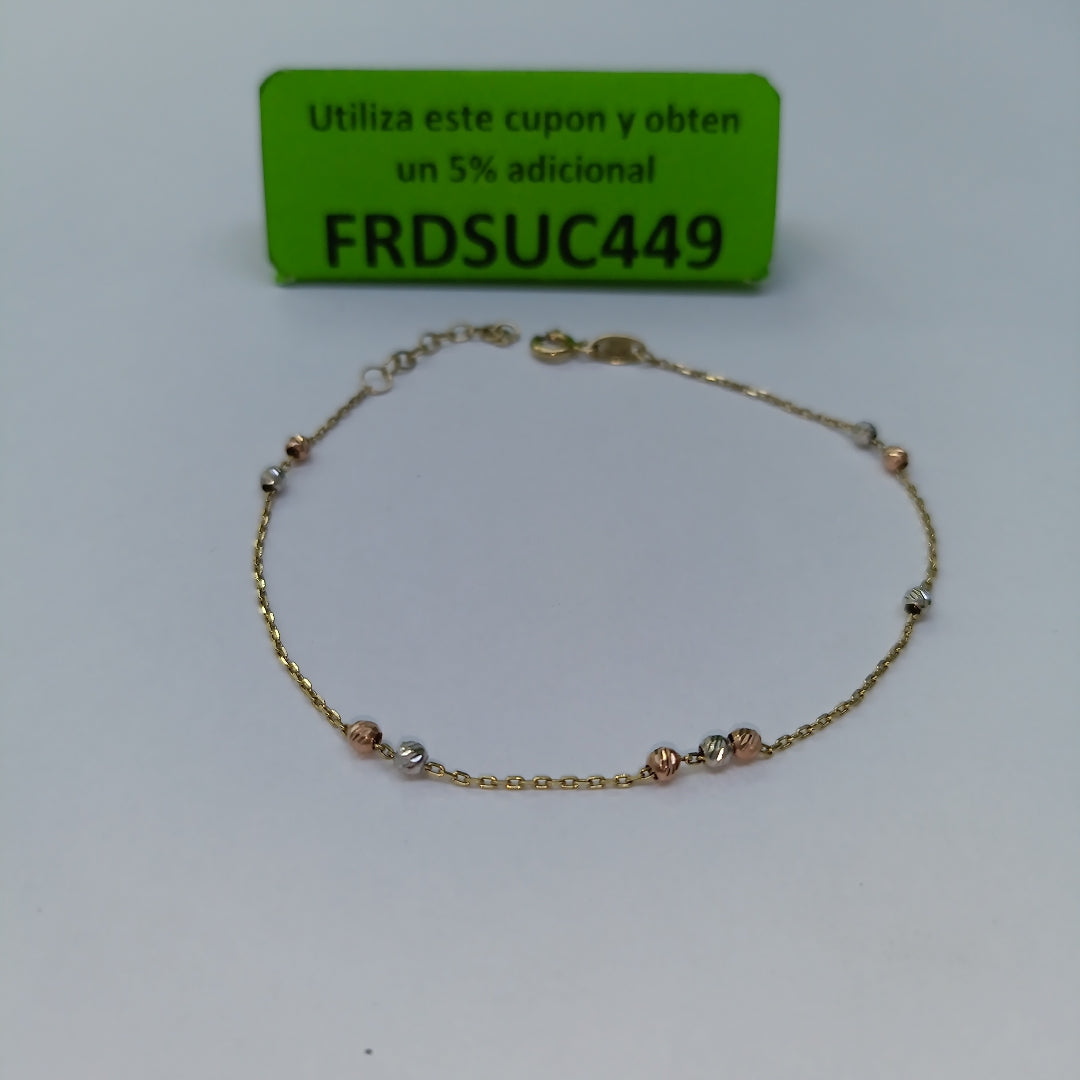 PULSERA ORO,ORO COMBINADO 14 K 1,10 GRMS (SEMINUEVO)
