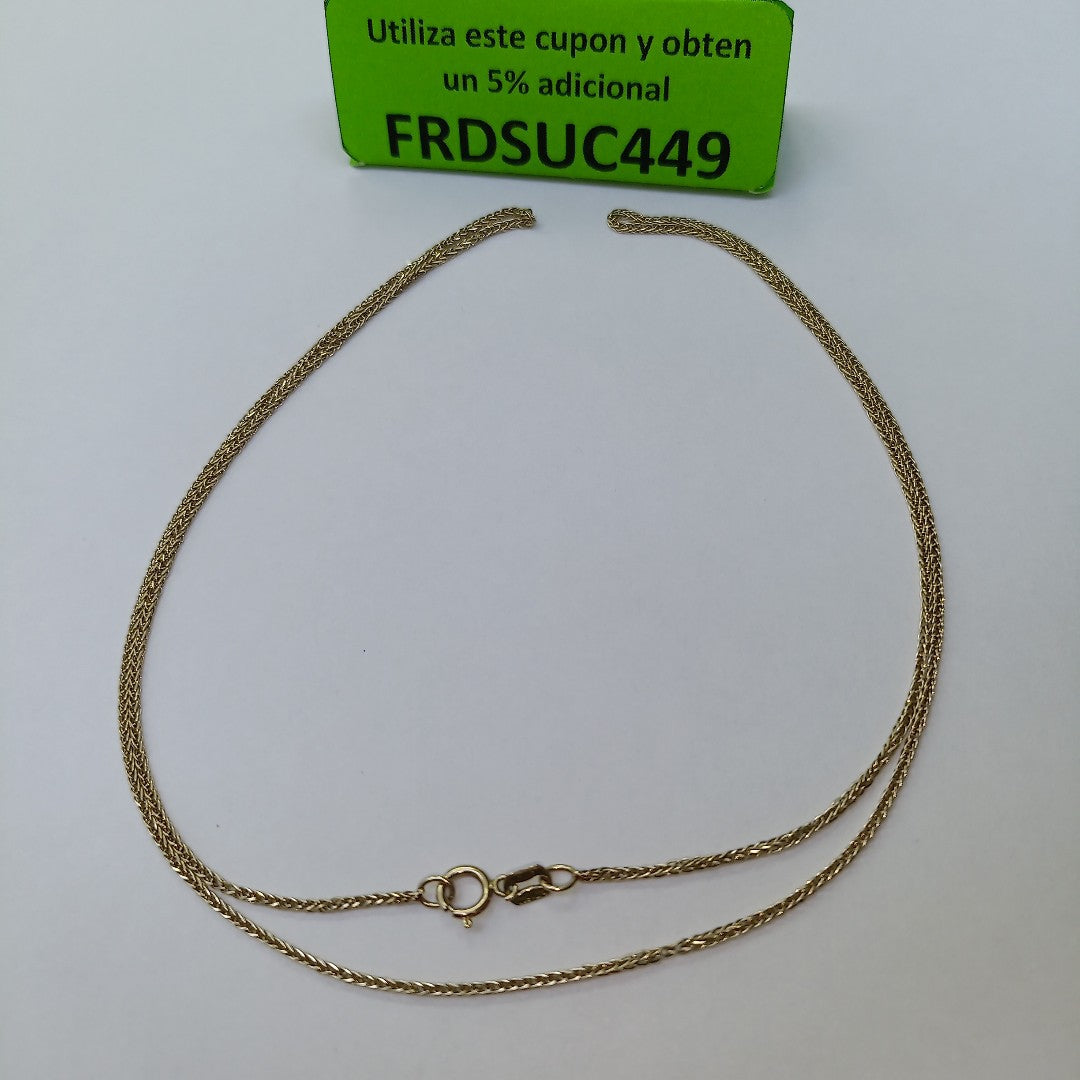 CADENA ORO 14 K 2,90 GRMS (SEMINUEVO)