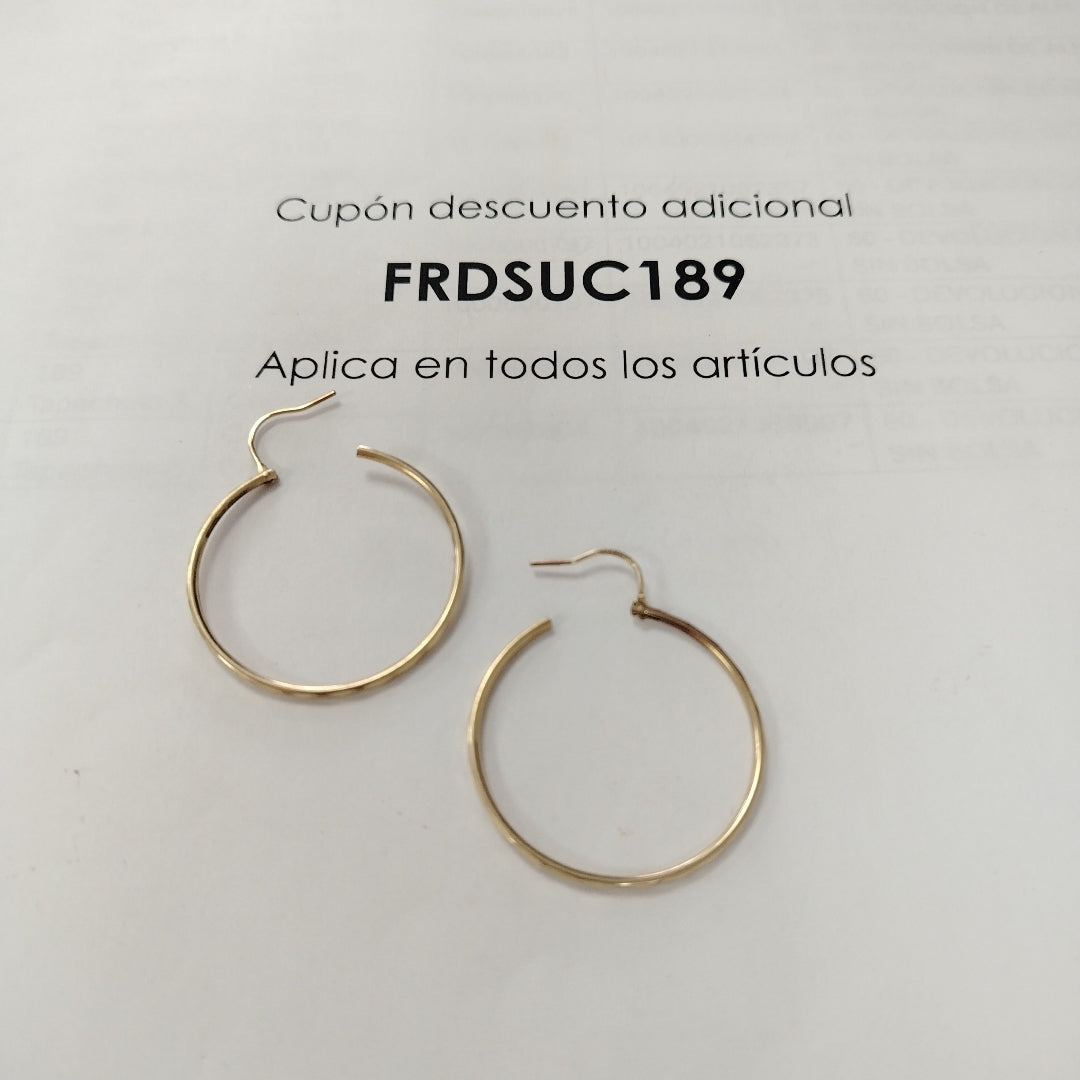 ARRACADAS PAR ORO 10 K 1,90 GRMS (SEMINUEVO)