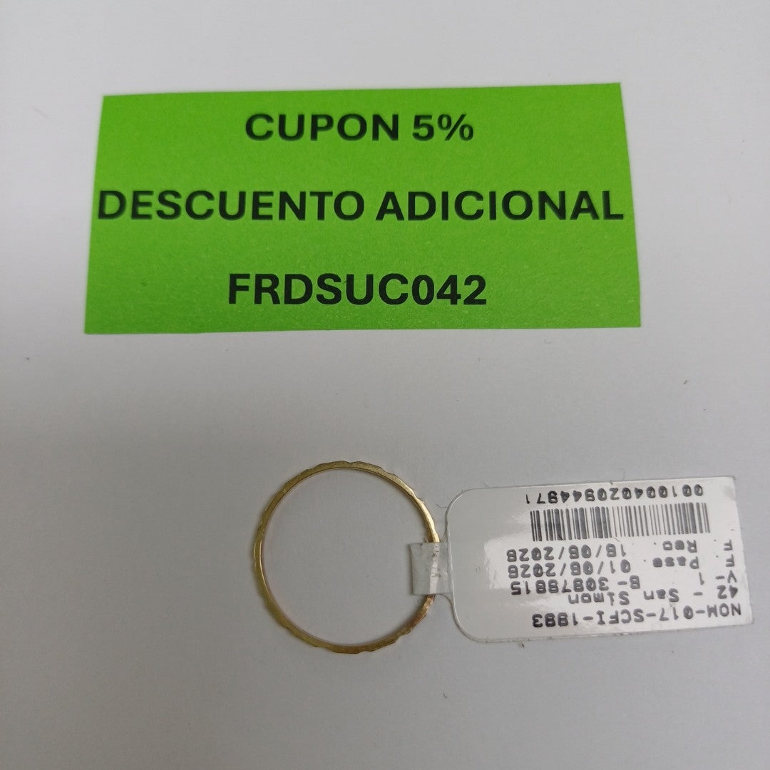 ANILLITO ORO 10 K 0.6 GRMS (SEMINUEVO)