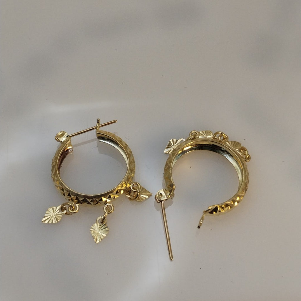 ARETES PAR ORO 14 K 3,20 GRMS (SEMINUEVO)