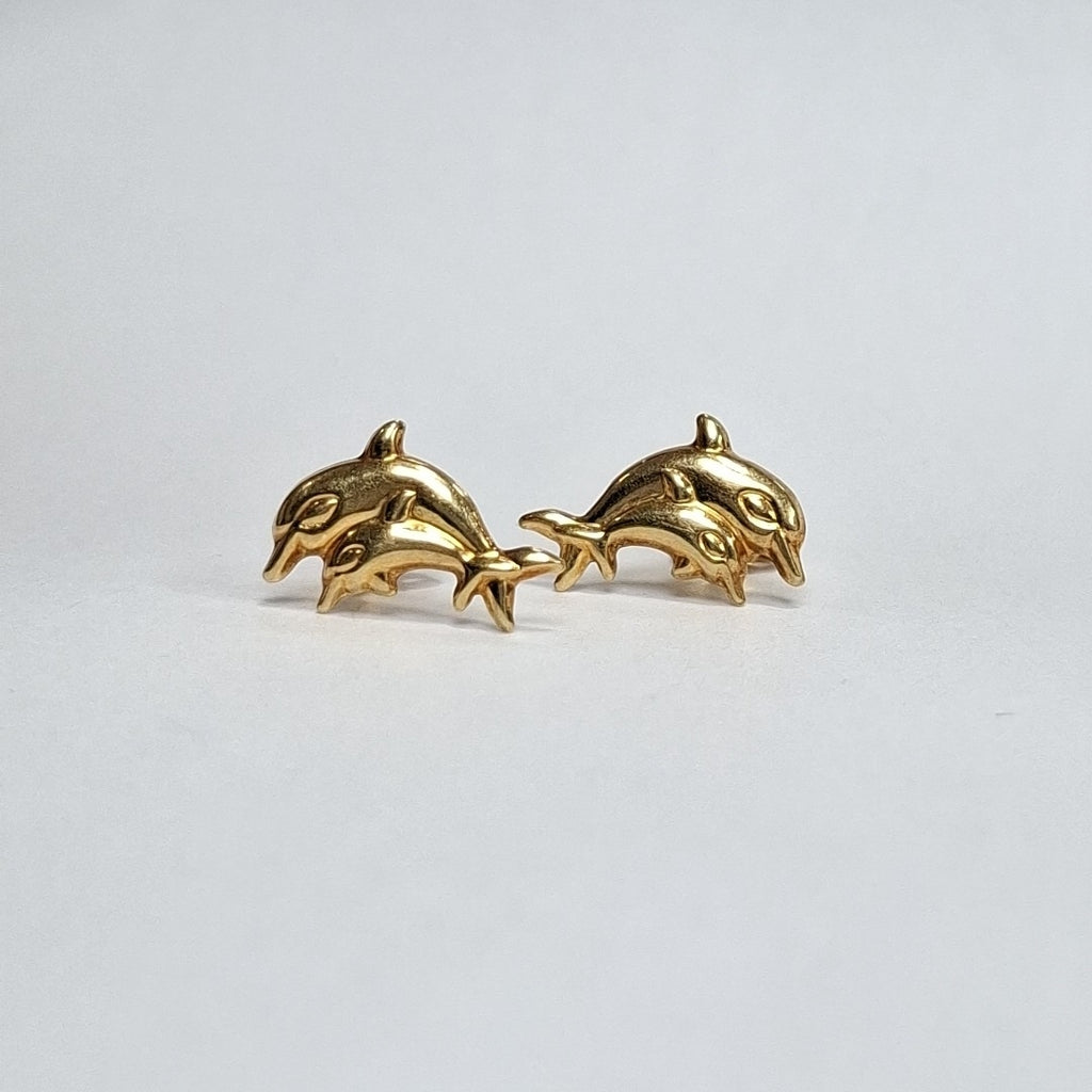 BROQUELES PAR ORO 14 K 1.1 GRMS (SEMINUEVO)