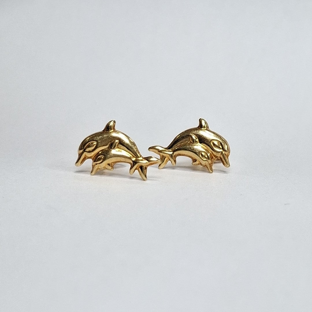 BROQUELES PAR ORO 14 K 1.1 GRMS (SEMINUEVO)