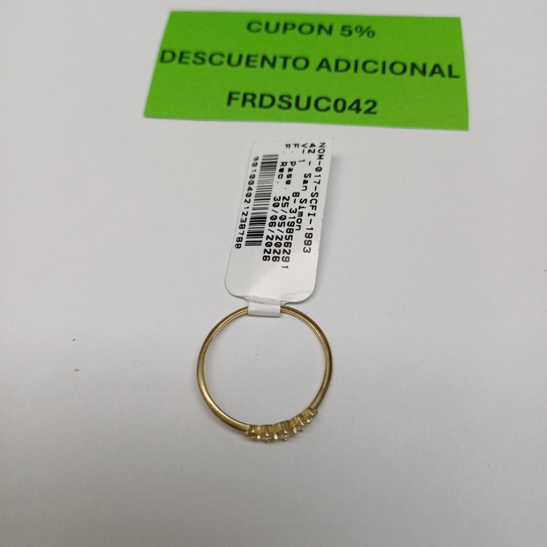 ANILLITO ORO 10 K 0.7 GRMS (SEMINUEVO)