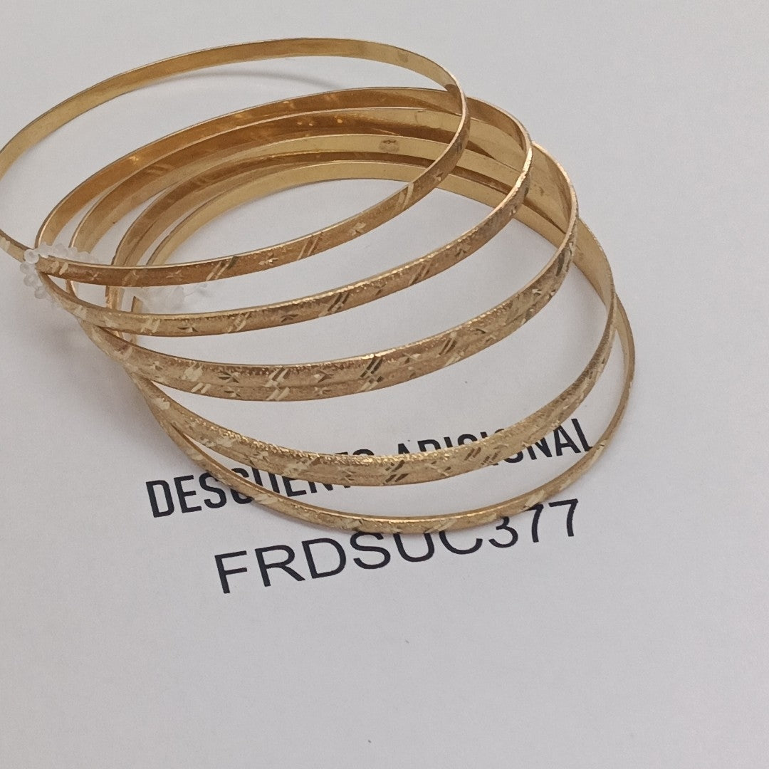 SEMANARIO DE PULSERAS ORO 14 K 44.2 GRMS (SEMINUEVO)
