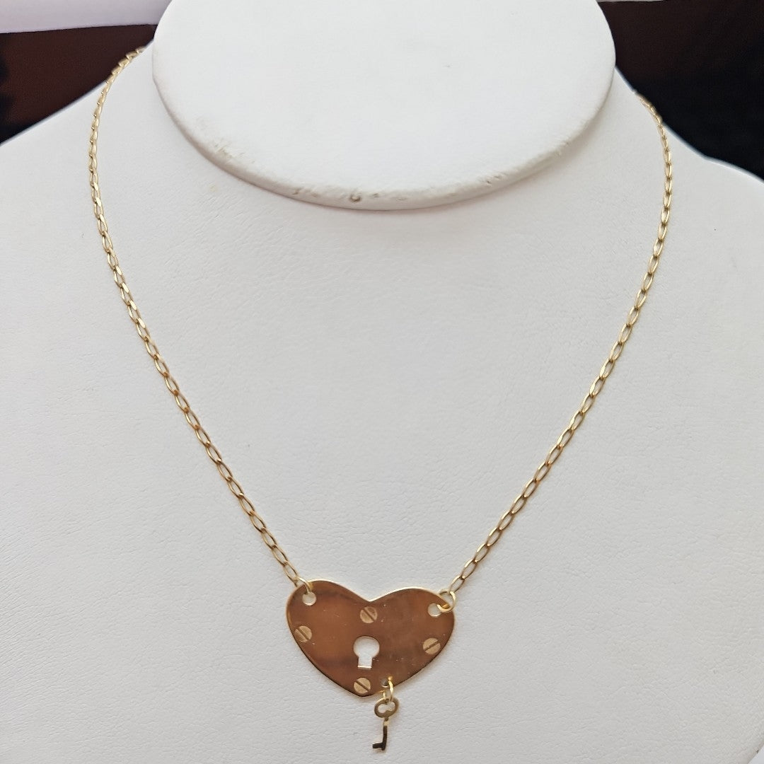 CADENA, DIJE ORO 14 K 2.9 GRMS (SEMINUEVO)