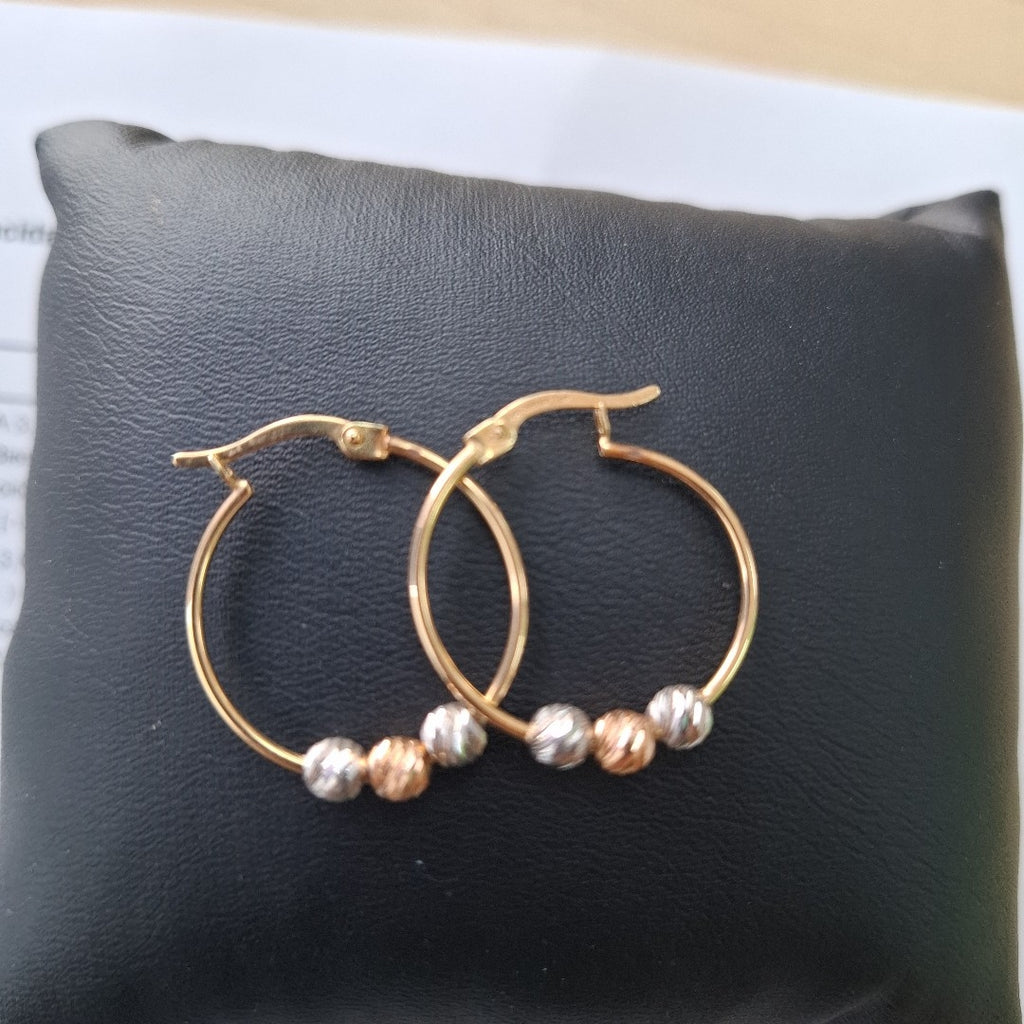 ARRACADAS PAR ORO 14 K 1.7 GRMS (SEMINUEVO)
