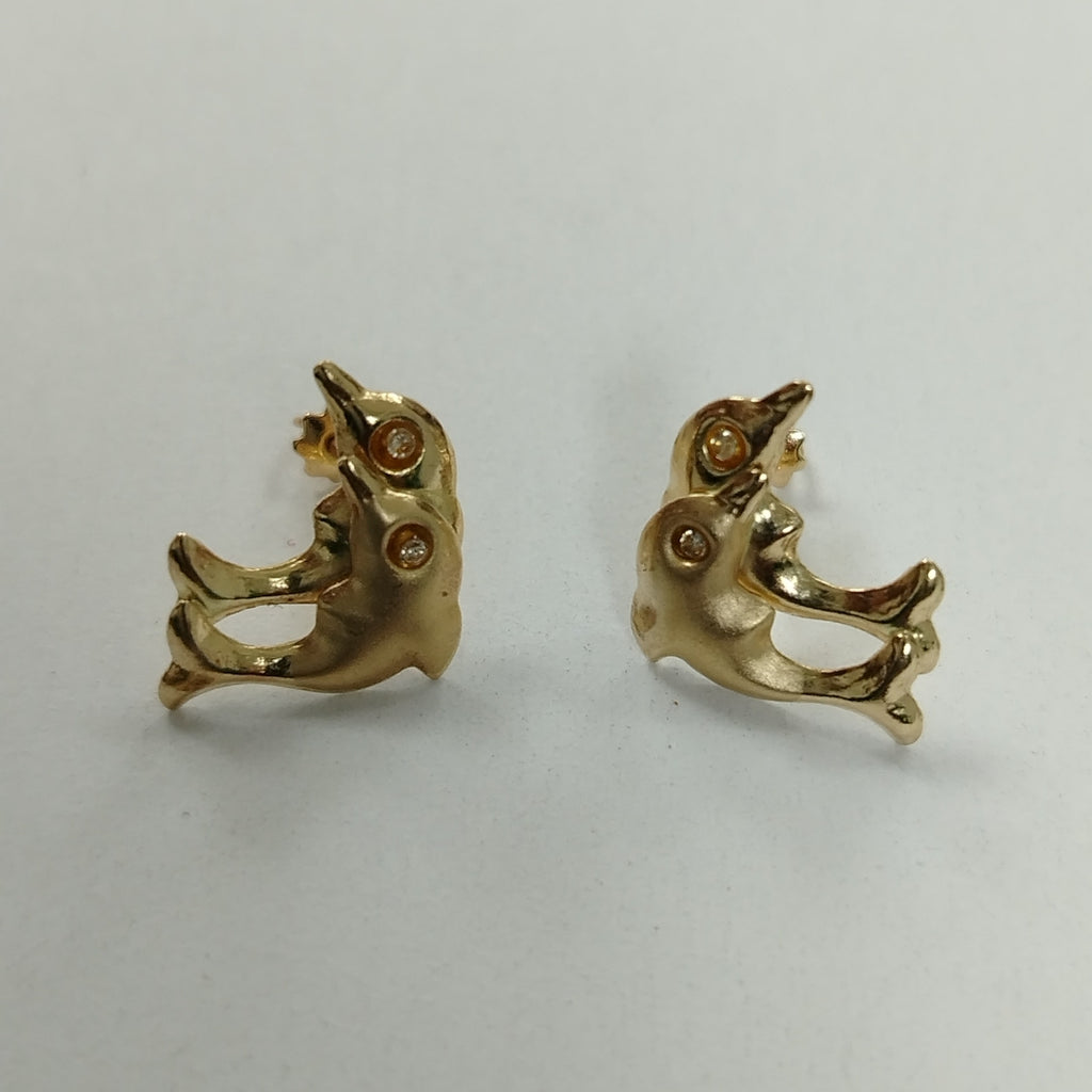 BROQUELES PAR ORO 14 K 0,70 GRMS (SEMINUEVO)