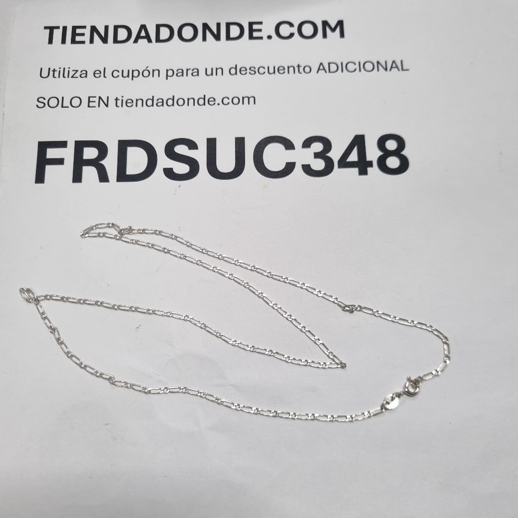 CADENA TEJIDO 1X1 PLATA .925 55 CM 2.9 GR (NUEVO)