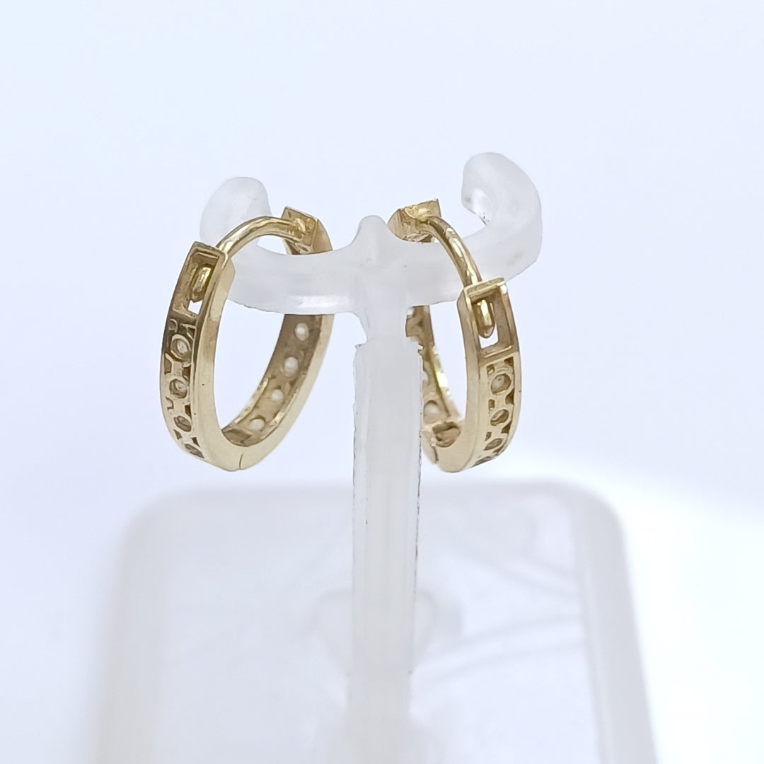 ARRACADAS PAR ORO 14 K 1,30 GRMS (SEMINUEVO)