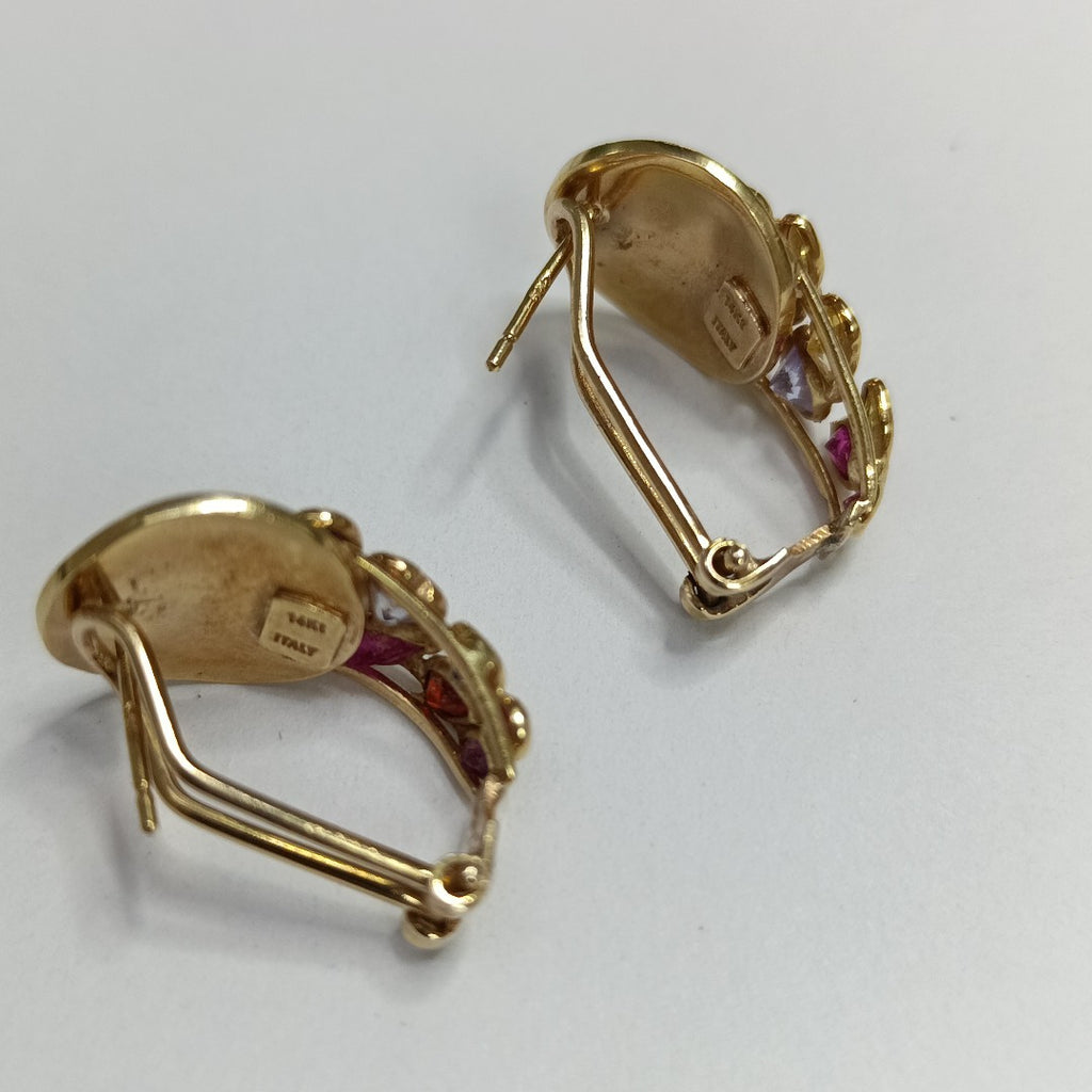ARETES PAR ORO 14 K 7.4 GRMS (SEMINUEVO)