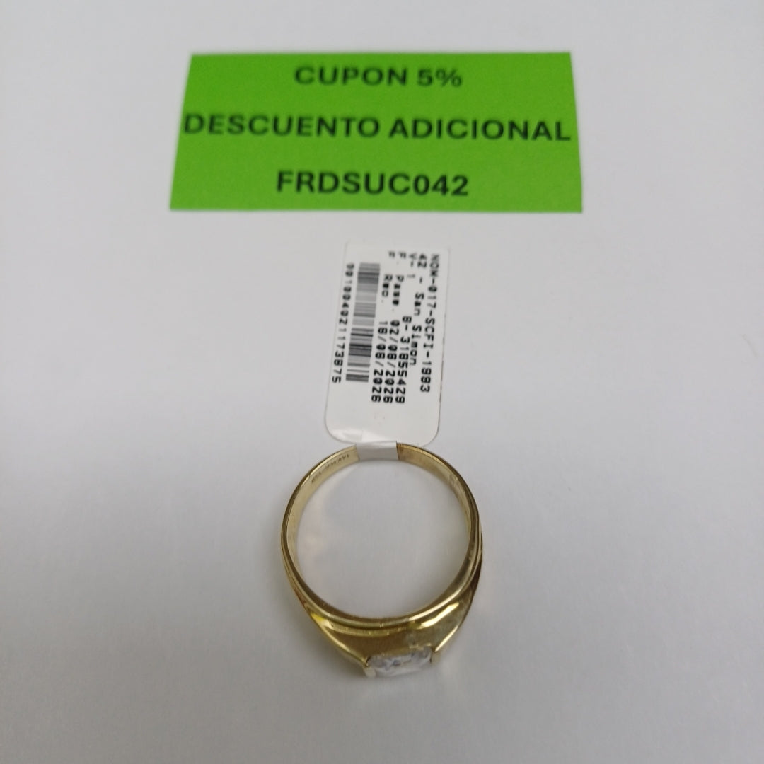 ANILLO ORO 14 K 7.7 GRMS (SEMINUEVO)