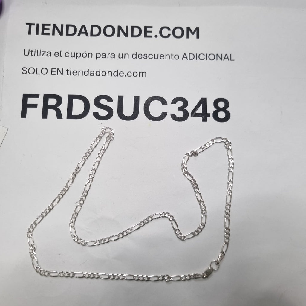 CADENA TEJIDO 3X1 PLATA .925 55 CM 7.6 GR (NUEVO)