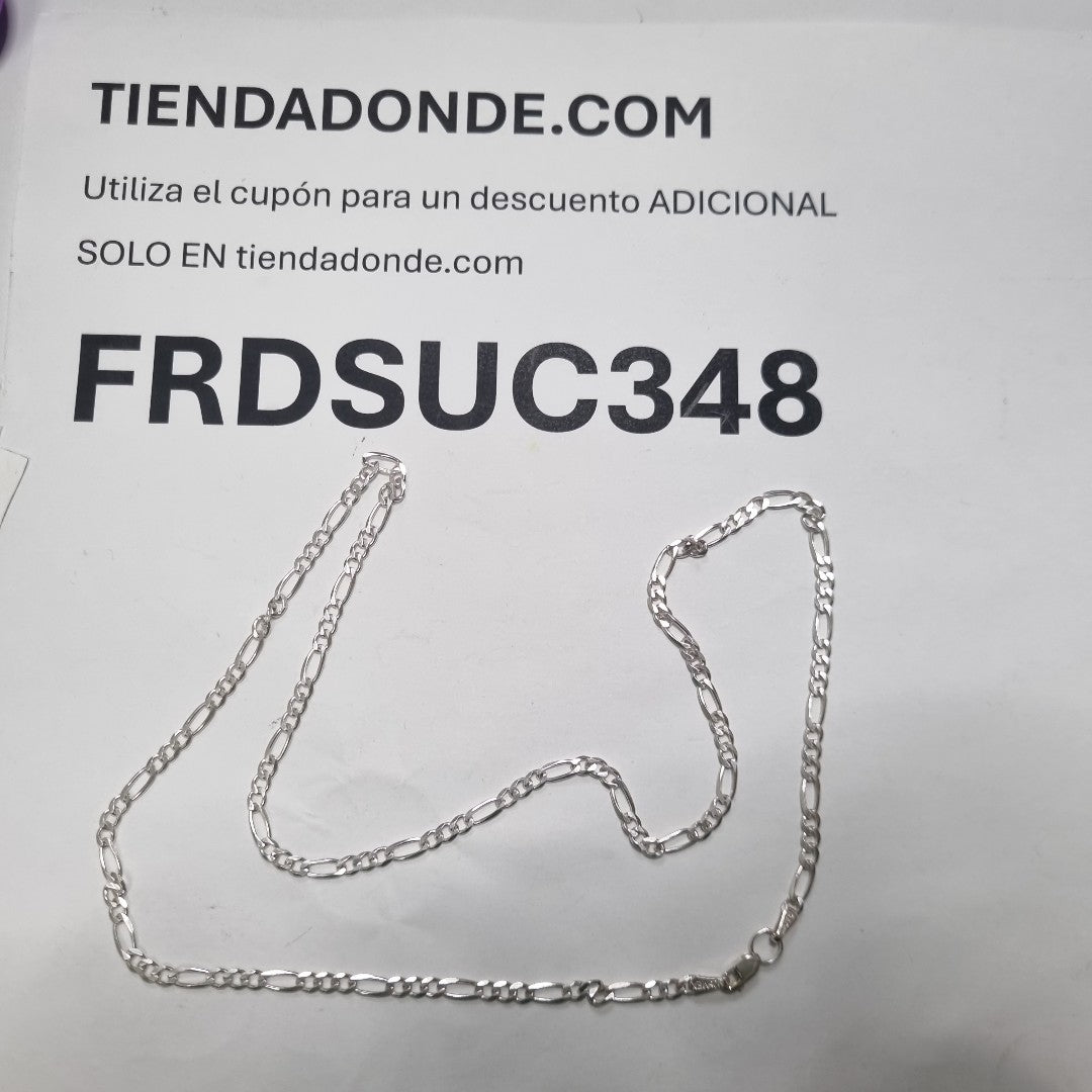CADENA TEJIDO 3X1 PLATA .925 55 CM 7.6 GR (NUEVO)